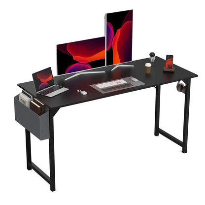Computer Desk with Side Bag, Headphone Hook