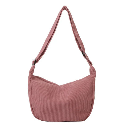 Large Capacity Corduroy Crossbody Bags for Women