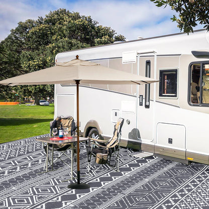 Outdoor 5x8 Waterproof Reversible Patio Rug