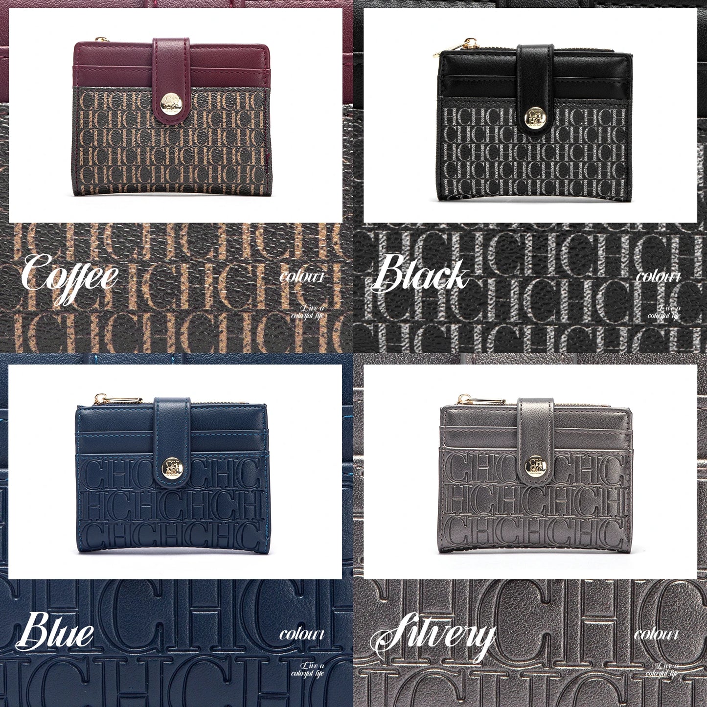 Classic Retro Men's and Women's Universal Wallet Letter Printed Portable Wallet