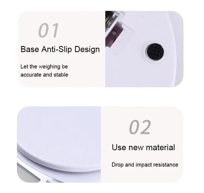 1pc 5kg Portable Digital LED Electronic Food Scale
