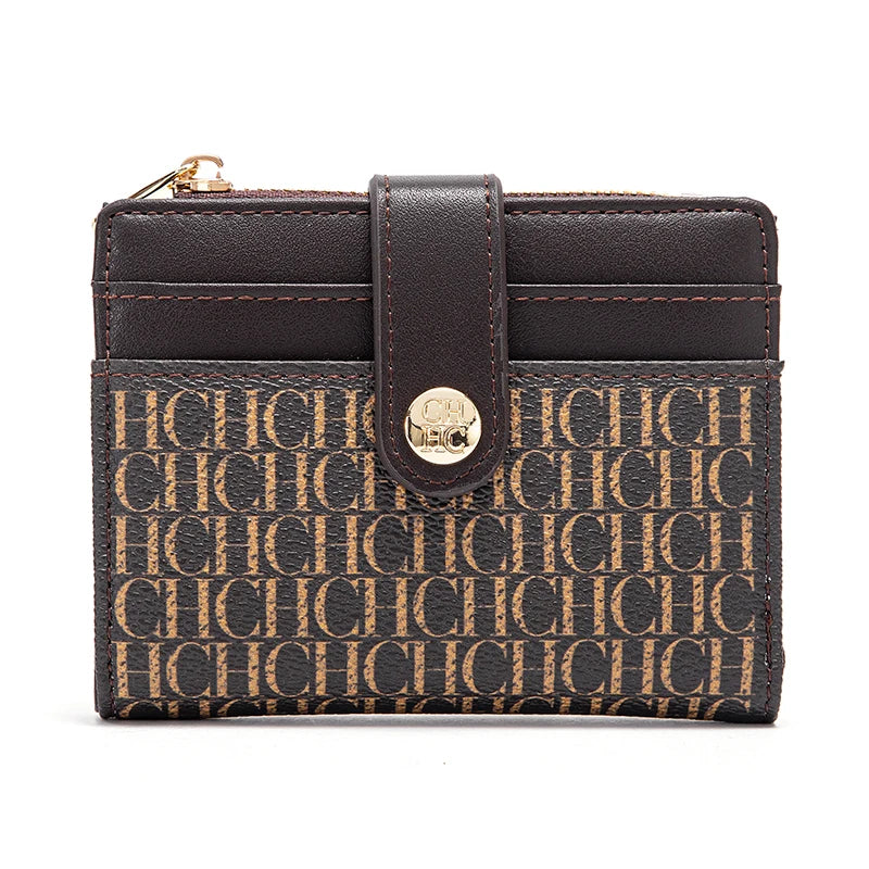 Classic Retro Men's and Women's Universal Wallet Letter Printed Portable Wallet