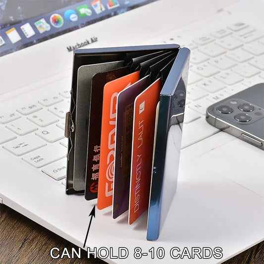 Slim Aluminum Mini Wallet, RFID Credit Card Holder