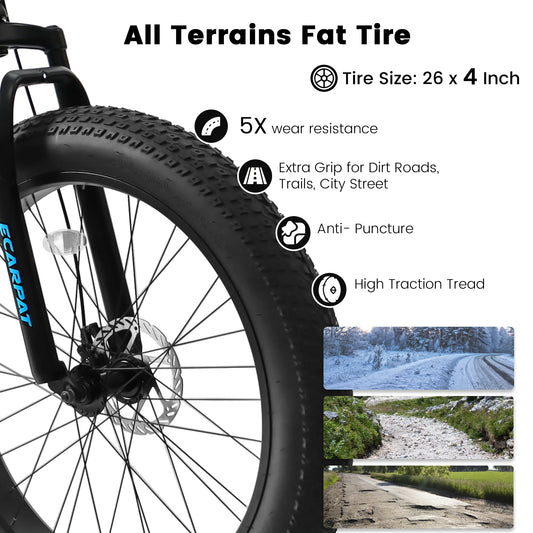 26 Inch 21 Speed Unisex Mountain Bike